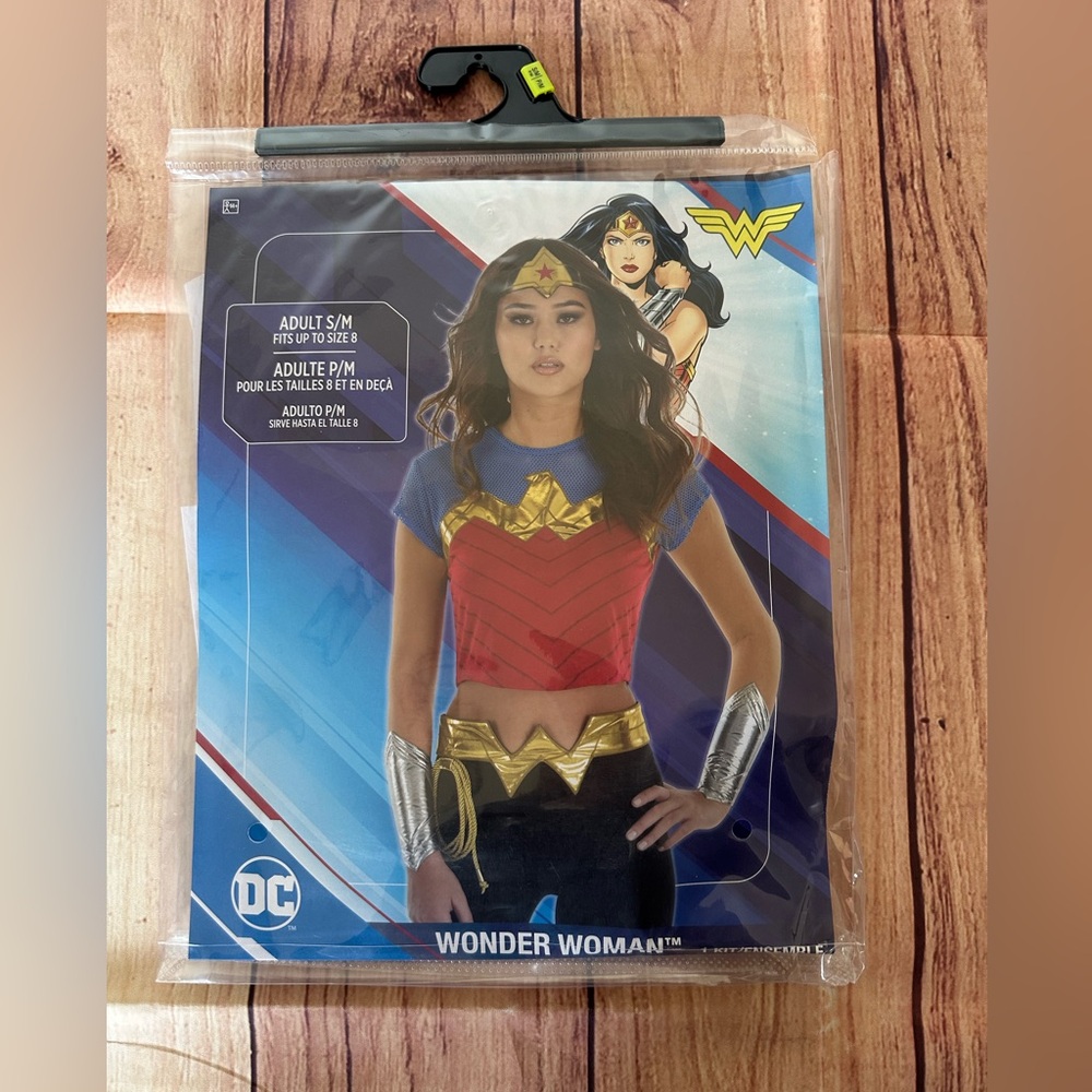 DC Costume Wonder Woman shirt kit adult size S/M